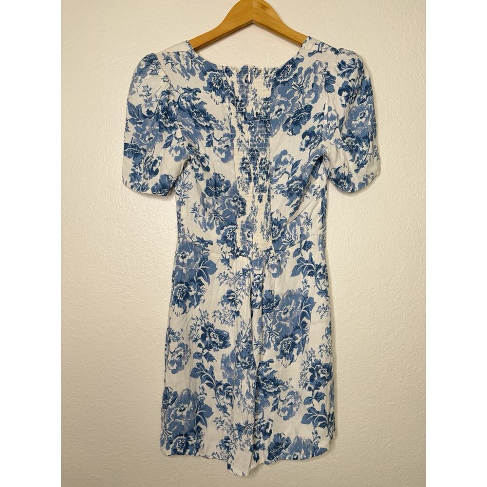 Reformation Brittney Dress in Olympia Floral Blue White Size 8 Feminine - Picture 6 of 6